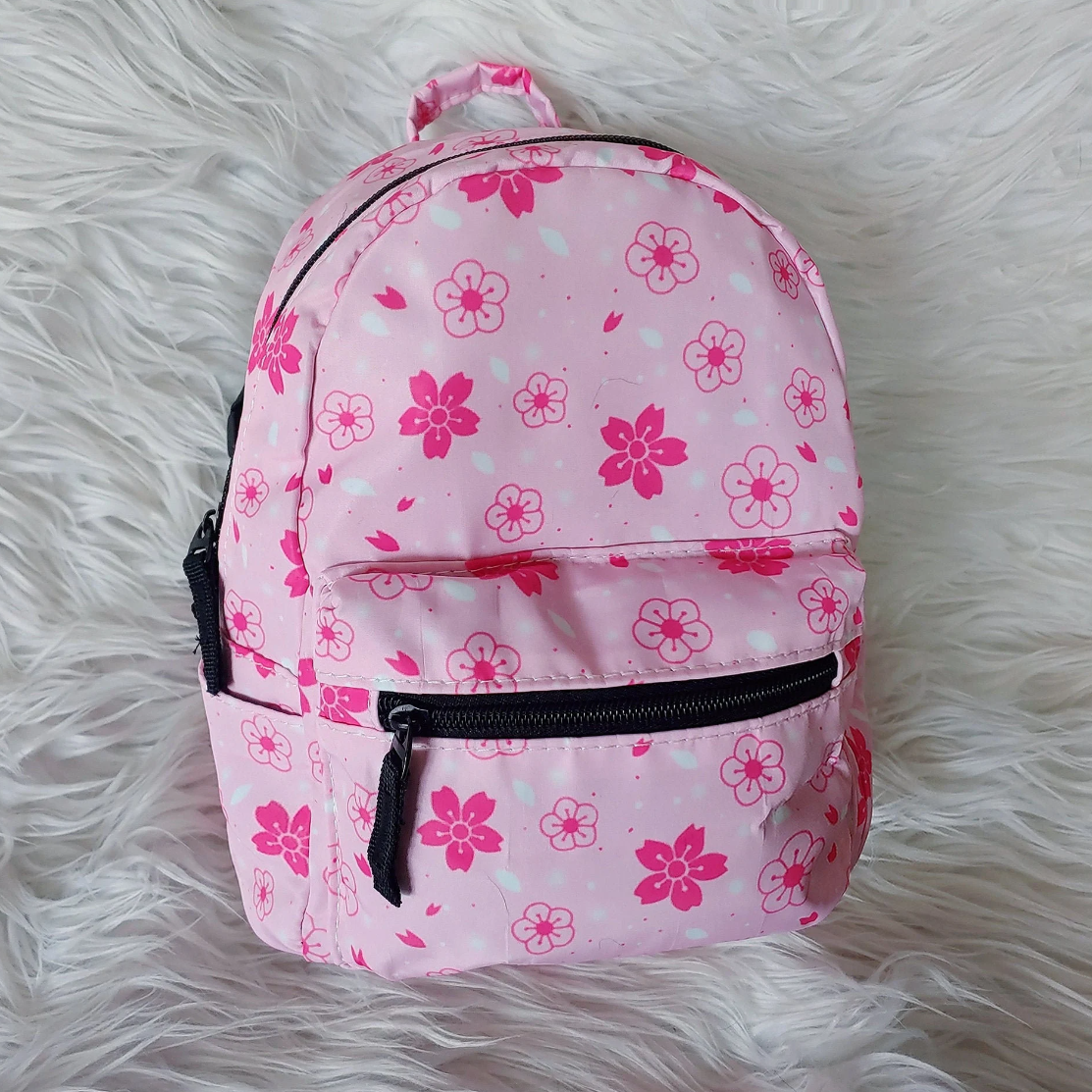Mini Polyester Backpack - Pink Sakura