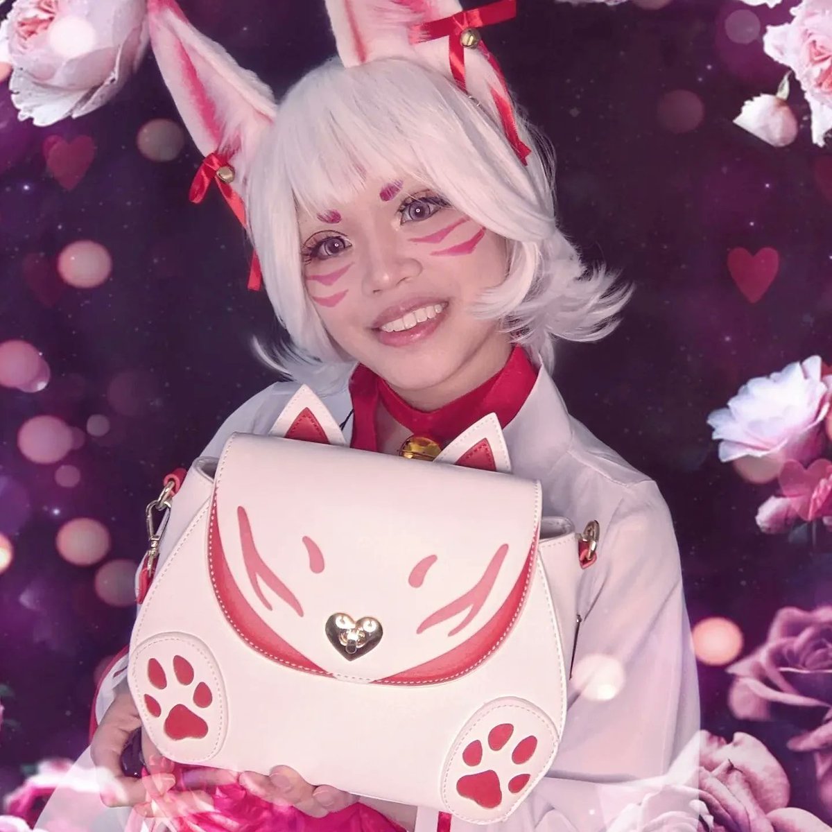 Fox and Friends Ita Bags - White Kitsune