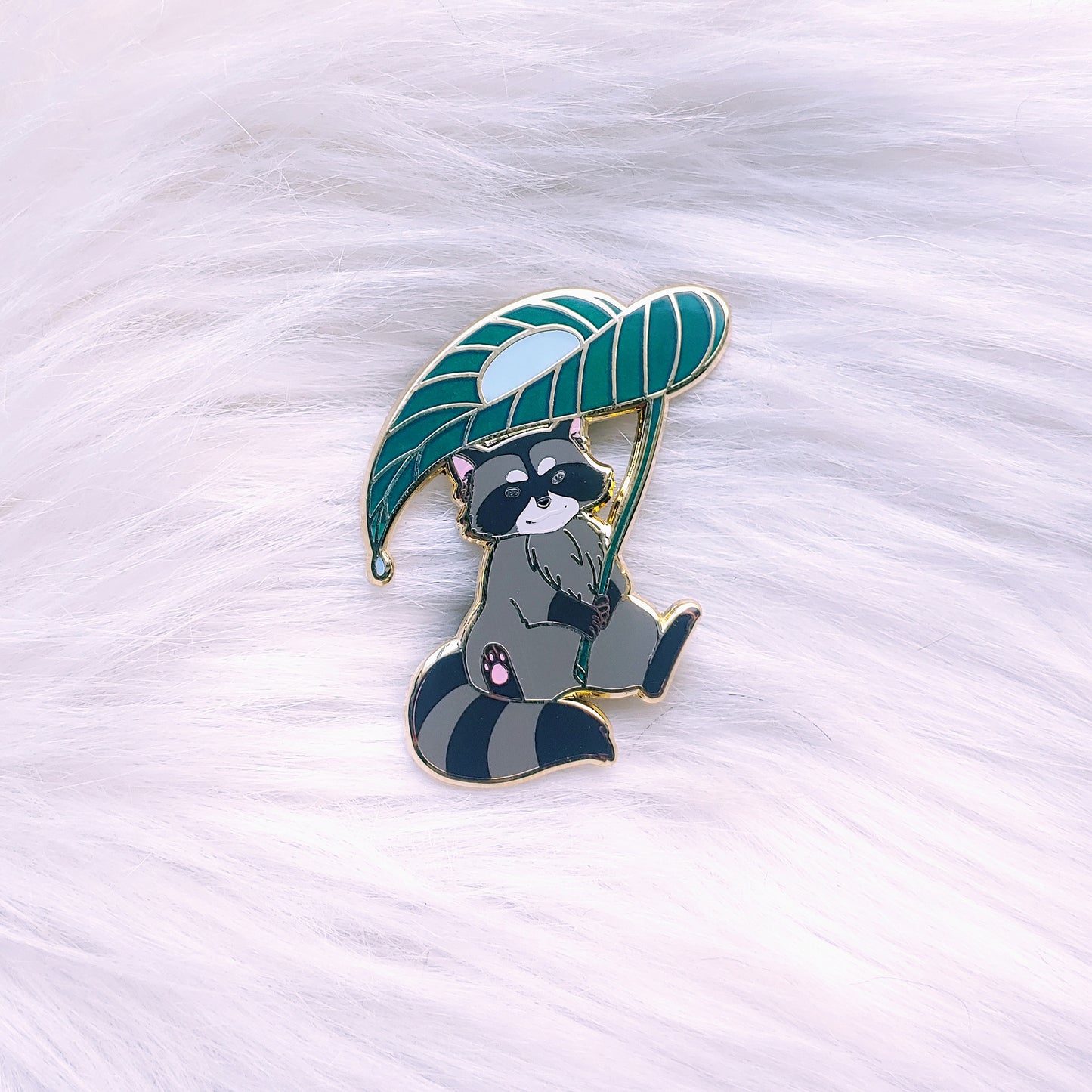 Dancing Raccoon Enamel Pin