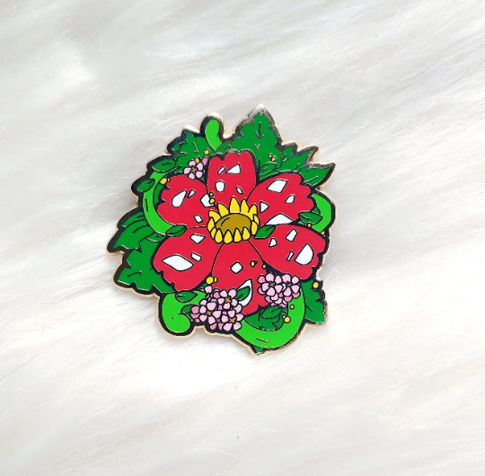 Jungle Floral Enamel Pin