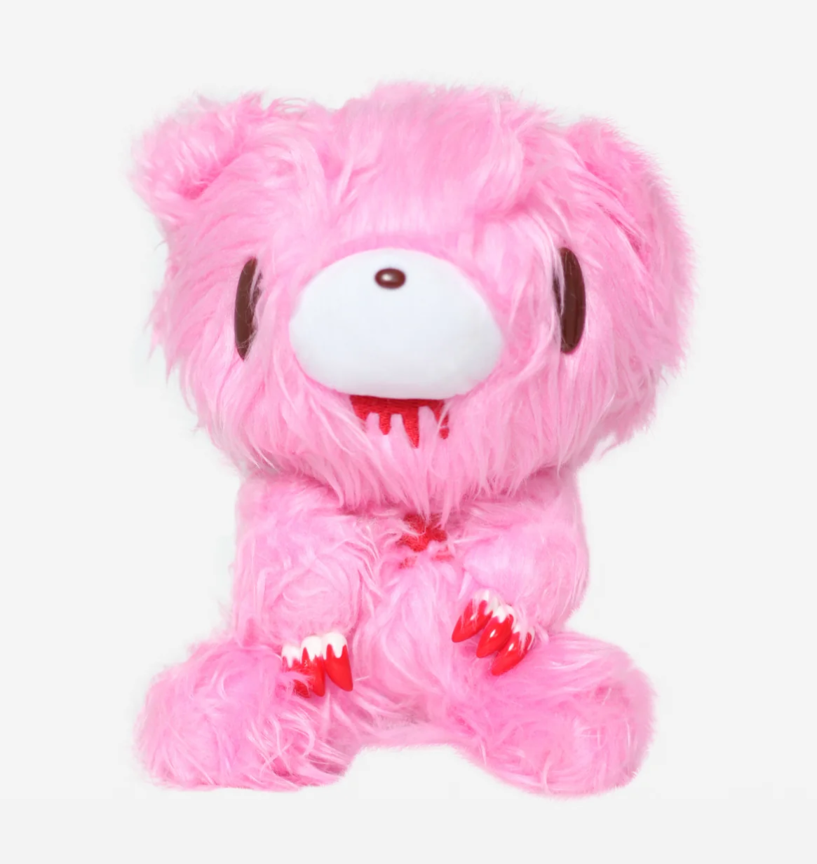 Gloomy Bear - 7" Shaggy Fur Pink Gloomy Plushie