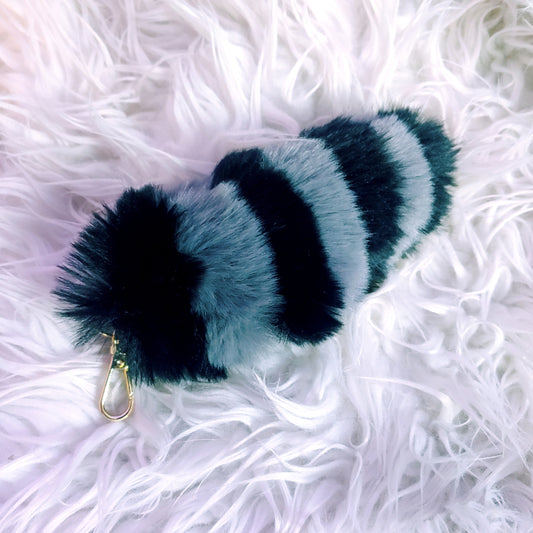 Fox and Friends Collection - Raccoon Tail Keychain