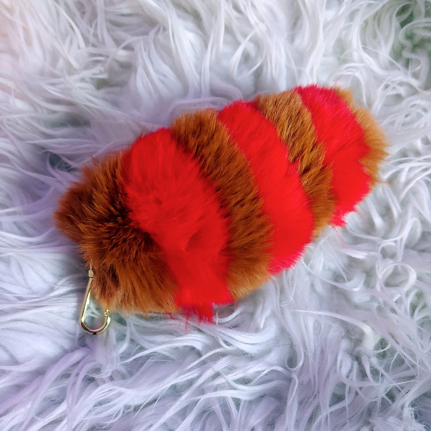Fox and Friends Collection - Red Panda Tail Keychain