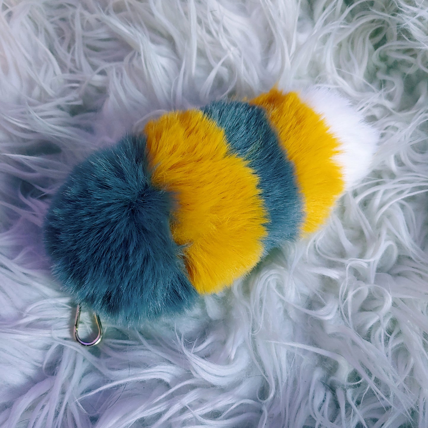 Fox and Friends Collection - Calico Cat Tail Keychain
