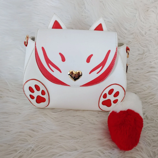 Fox and Friends Ita Bags - White Kitsune