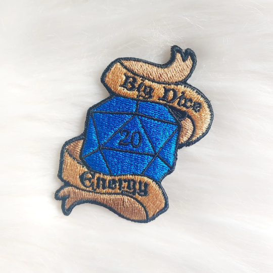 Big Dice Energy D&D Iron-on Patch